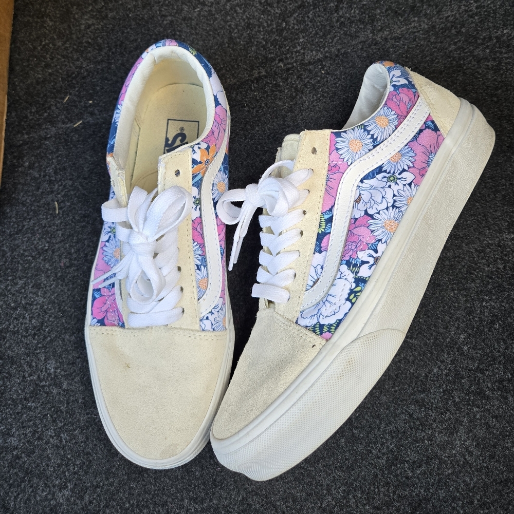 Floral Canvas Sneakers
